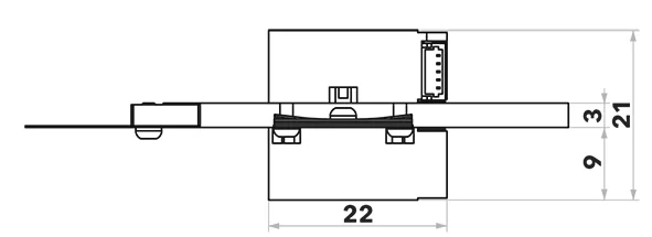 Legs Linear Twin LT20 piezo motor side view