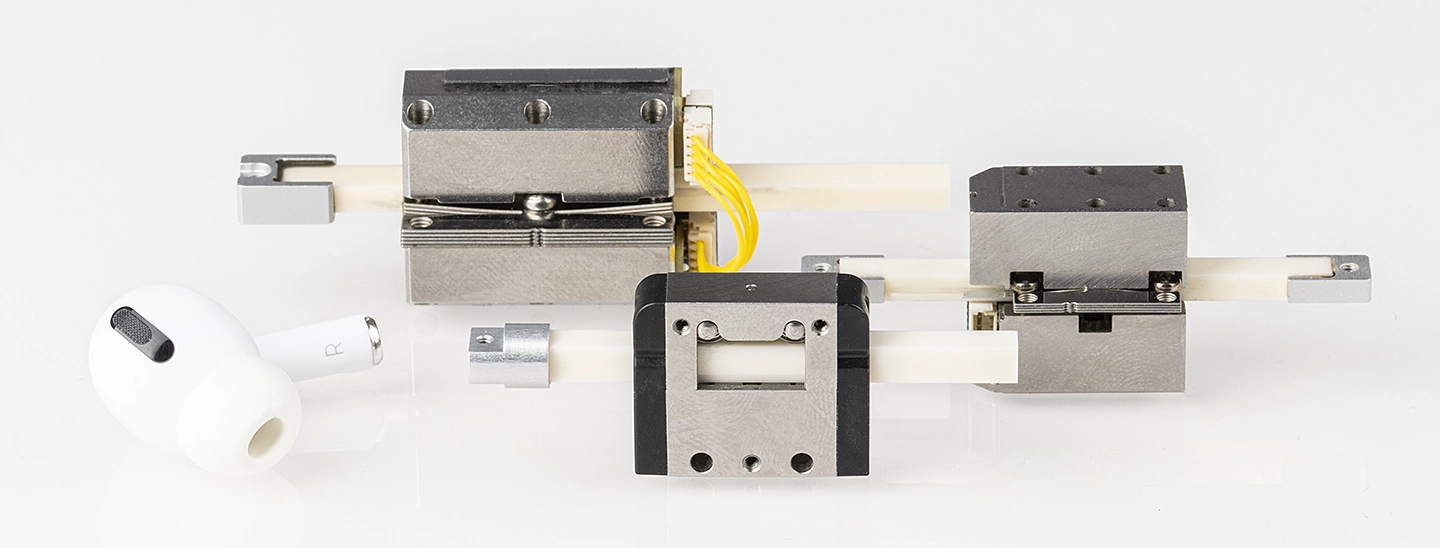 Our standard motor range of Piezo LEGS® 40N, 6.5N and 20N direct drive precision motors