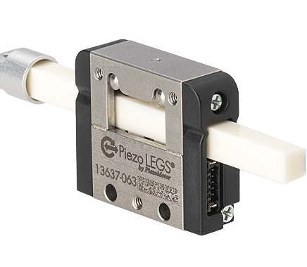 Linear direct drive actuator with 6N of force. Guiding and integrated encoder.